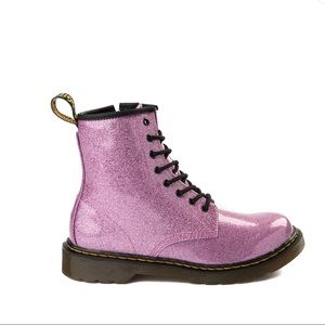 Doc Dr. Martens Pink Glitter Girl’s boots 4